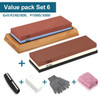 Knife Sharpener Whetstone Dual Side Kitchen Sharpening Stone Grindstone Oilstone 240 400 600 800 1000 6000 Grit Honing Set