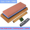 1-8Pcs Sharpening Stone Knife Sharpener Grit240-8000# Whetstone Professional Grindstone Set Wood Base Angle Guide Polishing Set