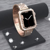 For Apple Watch Bands 45mm 41mm 40mm 42mm 44mm Women Glitter Metal Strap Diamond Protective Case iWatch Series 8 7 6 5 4 3 2 SE