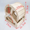 Wooden Mute Hamster Running Wheel Chinchilla Hamster Wheel Sports Toy Wooden Running Exercise Wheel Plaything