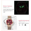 Swiss Brand POEDAGAR 2022 Fashion Women Watch Stainless Steel Mesh Rose Gold Luxury Waterproof Luminous Ladies Quartz Watches