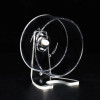 Hamster Silent Running Wheel Acrylic Transparent Hamster Wheel 13CM Small Pet Running Wheel Pet Exercise Toy Cage Accessories