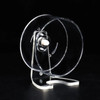 Hamster Silent Running Wheel Acrylic Transparent Hamster Wheel 13CM Small Pet Running Wheel Pet Exercise Toy Cage Accessories