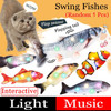Flapping Duck Cat Toys Interactive Electric Bird Toys Washable Cat Plush Toy With Catnip Vibration Sensor Cats Game Toy Kitten