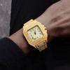 2022 Iced Out Diamond Watch Quartz Gold HIP HOP Watches With Micropave CZ Stainless Steel Watch Clock relogio