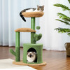 Fast Delivery Cactus Cat Tree with Condo Hammock Cat Tower Scratching Post for Kitten Bed Scratcher Cat Accessories Pet Cat Toys
