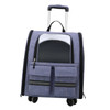Cat Trolley Case Backpack Kennel Pet Rolling Carrier for Puppy Transport