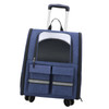 Cat Trolley Case Backpack Kennel Pet Rolling Carrier for Puppy Transport