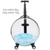 5-20Kg Transparent Pink Green Capsule Strollers Rolling Pet Travel Trolley For Puppies Dogs Cat Carriers Bag With Wheel