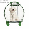 5-20Kg Transparent Pink Green Capsule Strollers Rolling Pet Travel Trolley For Puppies Dogs Cat Carriers Bag With Wheel