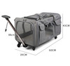 Pet Trolley Case Detachable Universal Wheel Breathable Foldable Large-capacity Dog Bag Cat Carrier