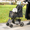 Fast Delivery Dog Cat Strollers Carriers Lightweight Travel Stroller 360 Rotation Wheel Collapsible Pet Strollers for Dogs Buggy