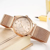 2022 WWOOR Fashion Brand Ladies Watches Luxury Diamond Rose Gold Women Bracelet Watch Elegant Dress Watch For Girls montre femme