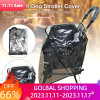 Carrier Accessories Protection Windproof Portable Dog Stroller Cover Pet Warm Outdoor Travel Foldable Waterproof Clear Plastic