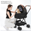 Bello Puppy Trolley Folding Cart Detachable Cat Carrier Dog Carrier Lightweight Strollers 3 in 1 Dog Cage for Small Dog Travel