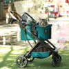 Convenient Pet Carrier Stroller for Dogs and Cats Folding Lightweight Travel with Storage Basket Perfect for Outdoor Activities