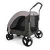 Pet Strollers For Dog Cat Puppy Outdoor Carrying For Disabled Dogs Lifting Collapsible Trolley Carrier Case With 6 Rolling Wheel Pet Strollers For Dog Cat Puppy Outdoor Carrying For Disabled Dogs Lifting Collapsible Trolley Carrier Case With 6 Rolling Wheel