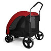 Pet Strollers For Dog Cat Puppy Outdoor Carrying For Disabled Dogs Lifting Collapsible Trolley Carrier Case With 6 Rolling Wheel Pet Strollers For Dog Cat Puppy Outdoor Carrying For Disabled Dogs Lifting Collapsible Trolley Carrier Case With 6 Rolling Wheel