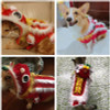 Chinese New Year Dog Clothes Tang Suit Funny Pet Clothing Apparel Pomeranian poodle Welsh Corgi Big Large Dog Coat Jacket Outfit