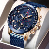 LIGE New Women Watches Rose Gold Top Brand Luxury Watch Women Quartz Waterproof Women's Wristwatch Ladies Girls Watches Clock
