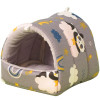 Hamster Sleeping Bed Small Animal Hammock Bed Hideout Bedding Toy Winter House Lovely Print Hanging Bed Squirrels Habitat Decors