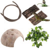 Artificial Vine Lizard Rattan Reptile Box Case Habitat Decor Bend Plant Leaves Ornament for Climbing Chameleon Lizards Gecko Artificial Vine Lizard Rattan Reptile Box Case Habitat Decor Bend Plant Leaves Ornament for Climbing Chameleon Lizards Gecko