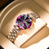 POEDAGAR Romantic Crystal Ladies Watches Top Brand Diamond Waterproof Women Watch Luxury Stainless Steel Female Clocks Rose Gold
