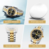 New  Watch For Women Fashion Waterproofing quartz time and date Wrist watch Ladies Stainless steel clock Relógio Feminino L1038