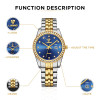 New  Watch For Women Fashion Waterproofing quartz time and date Wrist watch Ladies Stainless steel clock Relógio Feminino L1038