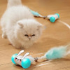 Running Mouse Cat Toys Interactive Colorful Light Cat Teaser Sticks Irregular Motion Electric Cats Toy Mice Smart Sensor Pet Toy