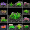 Artificial Plastic Fish Tank Mini Water Plant Decor Simulation Small Aquatic Simulated Green Water Grass Weed Aquarium Ornament