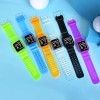 Wholesales Fashion Electronic Watch Digital LED Backlight Multifunction Waterproof Transparent Strap Square Dial Sports Watch