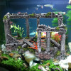 Roman Aquarium Ornament Ancient Ruins Fish For Box Decorations Tank Of Castle Reptile World Artificial Column European Landscape