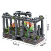 Roman Aquarium Ornament Ancient Ruins Fish For Box Decorations Tank Of Castle Reptile World Artificial Column European Landscape