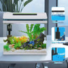 Betta Fish Tank 5 Gallon Self Cleaning Glass Small Aquarium Fish Tank Kit with LED Light Decorations & Filters Water Pump