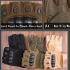 Motorcycle Half Finger Gloves Men's Cycling Gloves Outdoor Military Tactical Gloves Sports Shooting Hunting Fingerless Gloves