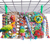 Bird Toys Parrot Accessories Chewing Toys Parrot Molars Climbing Net Bird Training Interactive Toy Bird Cage Decoration Supplies