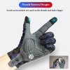 Giyo Luminous Half Finger Gloves Reflection Dazzle MTB Cycling Full Finger Outdoor Sport Mittens Noctilucent Motorcycle Gloves