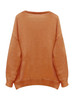2023 New Autumn Winter Women's Plus Size Casual Sweater, Solid Long Sleeve V Neck High Stretch Jumper