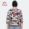 Astrid Women's t-shirt 2022 Silk Top Plus Size Female Clothing Vintage Fashion Anime Cartoon graphic Print Funny blouses Trends