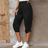 Plus Size Oversized Womens Capri Chino Yoga Crop Joggers Trousers Casual Jogging Bottoms Cargo Pants Fashion Clothing For Female
