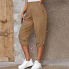 Plus Size Oversized Womens Capri Chino Yoga Crop Joggers Trousers Casual Jogging Bottoms Cargo Pants Fashion Clothing For Female