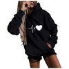 Plus Size Women'S Fashion Casual Fun Print Hooded Sweatshirt Loose Sports Tops Pullovernew Fashion And Simple Women'S 2023