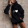 Plus Size Women'S Fashion Casual Fun Print Hooded Sweatshirt Loose Sports Tops Pullovernew Fashion And Simple Women'S 2023