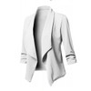 Blazers Women Cardigan Coat Slim Long Sleeve Female Jackets Asymmetrical Casual Business Outwear Solid Autumn Winter Plus Size