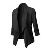 Blazers Women Cardigan Coat Slim Long Sleeve Female Jackets Asymmetrical Casual Business Outwear Solid Autumn Winter Plus Size