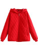 Women's Clothing Plus Size Quilting Coat Winter Fashion Keep Warm Jacket Simple Argyle Outwear