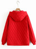 Women's Clothing Plus Size Quilting Coat Winter Fashion Keep Warm Jacket Simple Argyle Outwear