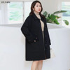 Plus-Size Clothes Spring Autumn Trench Coat Women Medium Long Black Jacket Oversized Female Loose Casual Outwear 9XL