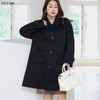 Plus-Size Clothes Spring Autumn Trench Coat Women Medium Long Black Jacket Oversized Female Loose Casual Outwear 9XL